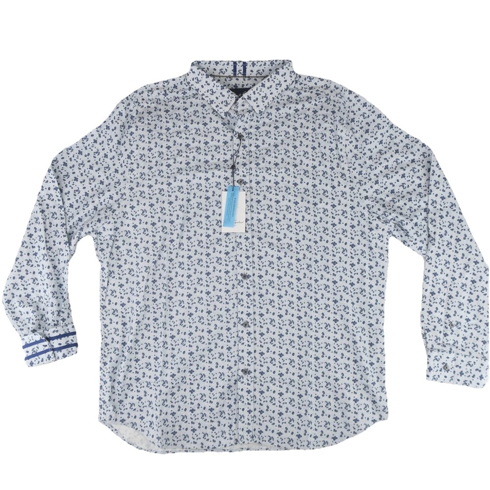 Robert Graham Flip Cuff Button Up Shirt Mens 3XL Floral Print‎ $178